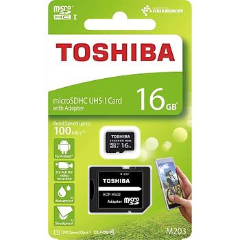 Toshiba 16Gb 100Mb/Sn Microsdhc Uhs-1 Class10 Excera