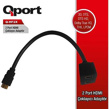 Qport Q-HF2X HDMI oklayc Splitter Adaptr