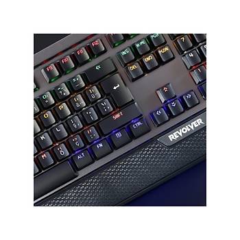 Rush Revolver RK844 Full Mekanik RGB Ikl Oyun Klavyesi