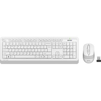 A4Tech FG1010 USB Beyaz Klavye + Mouse Kablosuz Set