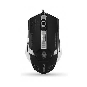 Everest SGM-X9 Siyah Oyuncu Mouse + Mousepad