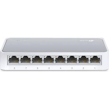 TP-LINK TL-SF1008D 8-Port 10100Mbps Tak ve Kullan % 60 Enerji Tasarruflu Switch