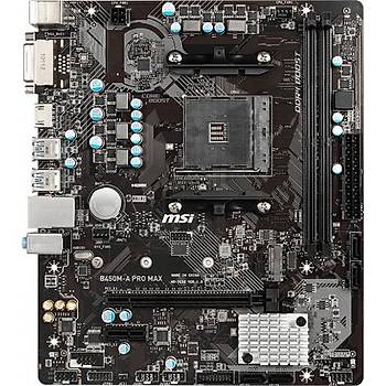 MSI B450M-A PRO MAX DDR4 3466Mhz S+VGA+GLAN AM4 DVI-D HDMI mATX
