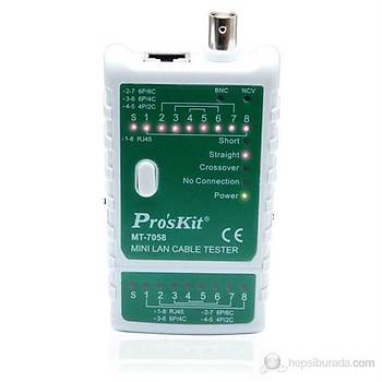 Pro's Kit Mt-7058 Mini Lan Kablo Tester