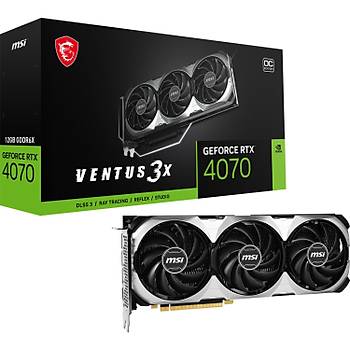 MSI VGA GEFORCE RTX 4070 VENTUS 3X12G OC 12GB GDDR6X192B DX12