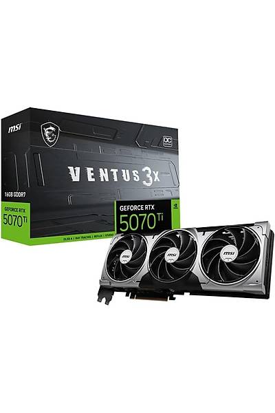 MSI VGA GEFORCE RTX 5070 TI 16G VENTUS 3X OC 16GB GDRR7 256B DX12