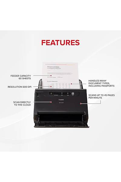 CANON DR-C240 HIZLI D�K�MAN TARAYICI 45 SYF/DK