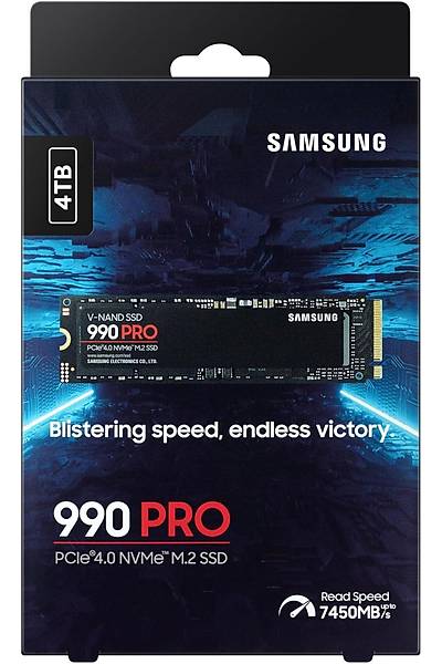 Samsung 990 PRO 4TB M.2 NVMe MZ-V9P4T0BW