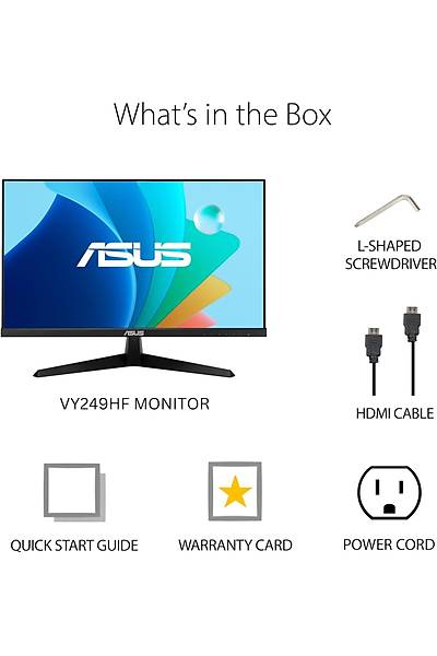 23.8 ASUS VY249HF IPS FHD 100HZ 1MS HDMI