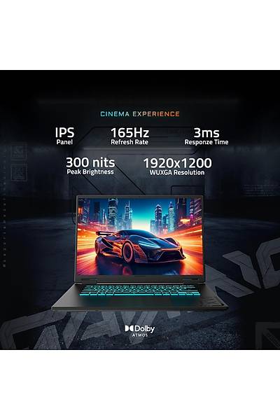 Gigabyte Gaming A16 I7-13620H 16GB 1TB RTX5070 16'' FHD IPS 165Hz Gaming Notebook - CWHI3US894SH