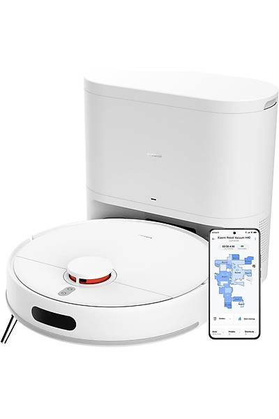 Xiaomi Vacuum H40 ��p �stasyonlu Ak�ll� Robot S�p�rge