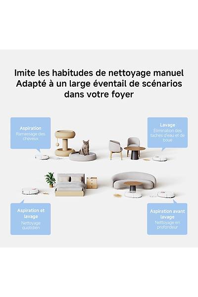 Xiaomi Vacuum H40 ��p �stasyonlu Ak�ll� Robot S�p�rge