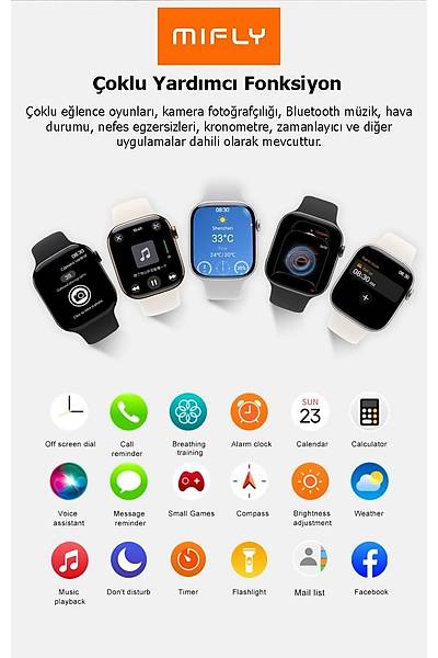 MIFLY S10 PRO ALTIN AKILLI SAAT