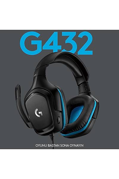 LOGITECH G432 7.1 SURROUND SOUND GAMING KULAKLIK 981-000770