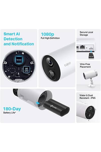 TP-Link TAPO C400 Ak�ll� Wi-Fi Ev G�venlik Kameras�