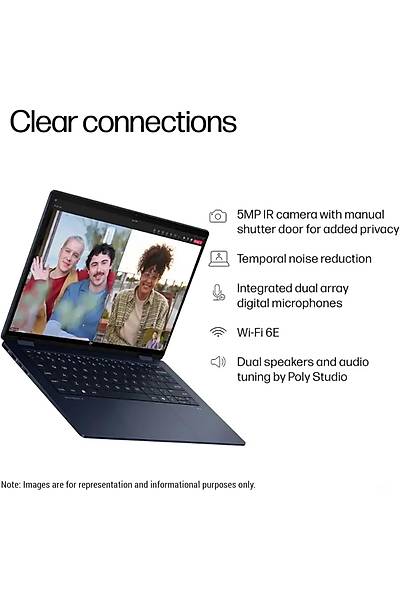 HP OmniBook X Flip 2-in-1 Copilot+ PC Intel Ultra 7 Series 2 256V 16GB DDR5 1TB SSD 14