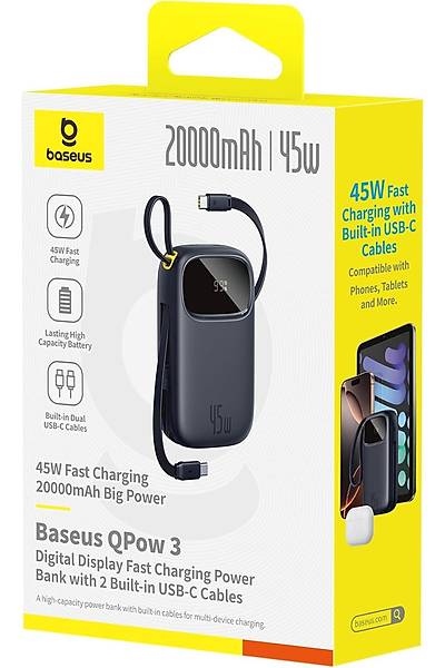BASEUS ENERFILL FC31 20000 MAH 45W POWERBANK
