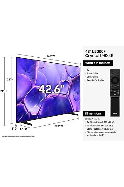 SAMSUNG UE43U8072FUXXH 43