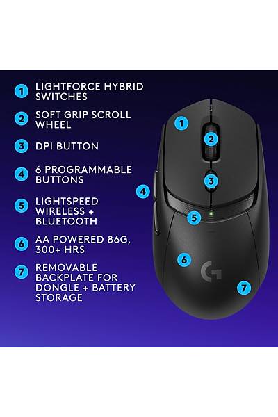 LOGITECH G309 910-007200 SYAH KABLOSUZ MOUSE