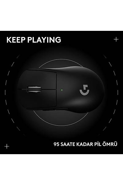 Logitech G Pro X Superlight 2 Dex Lightspeed Hero 2 910-007358 Siyah