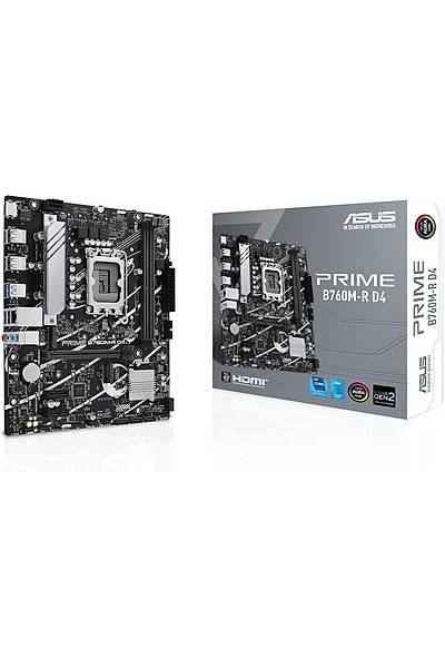 ASUS PRIME B760M-R D4 Intel 1700p DDR4 5333 HDMI 2xM2 USB3.2 mATX