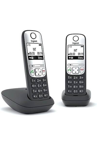 GIGASET A690DUO DECT TELEFON,S�YAH