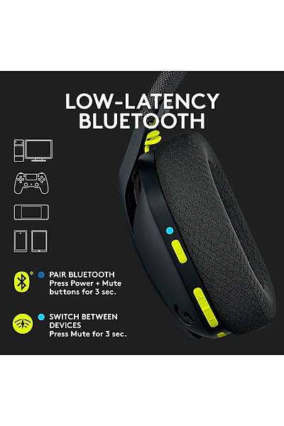 Logitech G435 Ultra-light Wireless Bluetooth Gaming Headset - Black