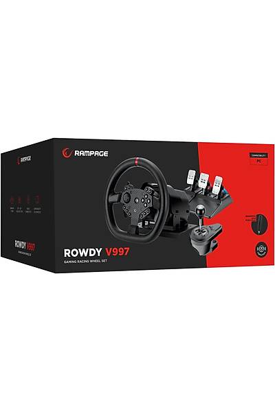 Rampage ROWDY V997 Gaming Oyuncu Pedall /Vitesli /Direksiyon Seti