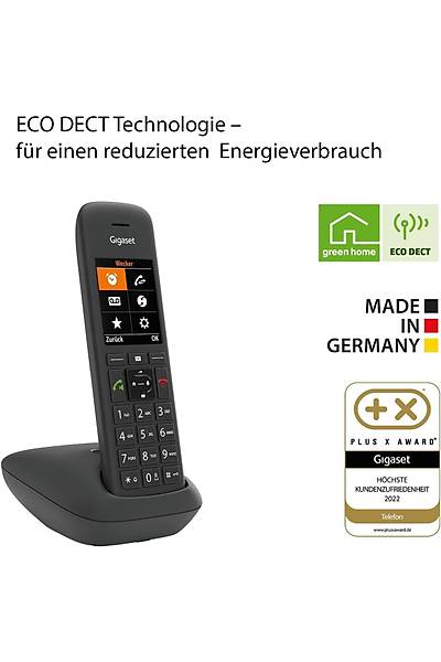 GIGASET C575 DECT TELEFON,200'l�k REHBER,S�YAH