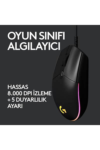 Logitech G102 Gaming Mouse USB Siyah 910-004939