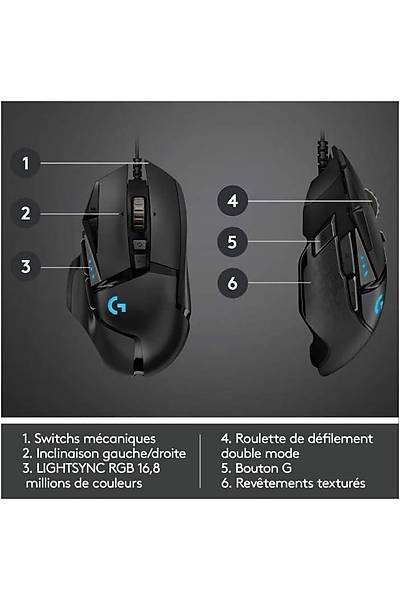 LOGITECH G G502 HERO HGH OYUNCU MOUSE 910-005471