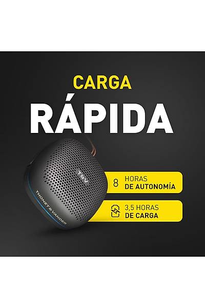 Thonet & Vander Duett 10W RMS Ta��nabilir Bluetooth Hoparl�r IPX4 Su Ge�irmez Sertifikal� 8 Saat Dinleme S�resi (GunMetal Renk)