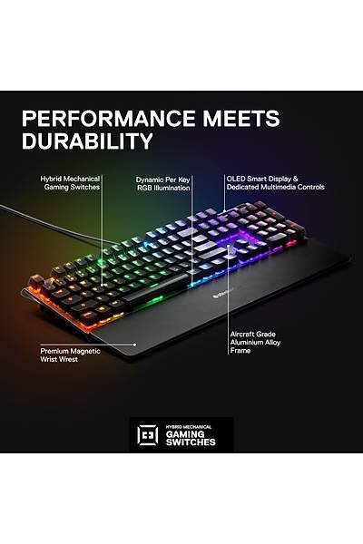 STEELSERIES APEX 5 SSK 64538  GAMING KLAVYE