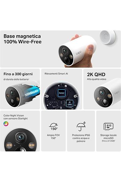 TP-Link TAPO C425 Ak�ll� Wi-Fi Ev G�venlik Kameras�