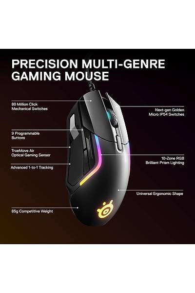 STEELSERIES RIVAL 5 MOUSE - 62551