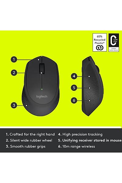 Logitech M280 Kablosuz Mouse Siyah 910-004287