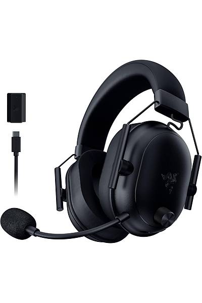 Razer BlackShark V2 HyperSpeed - PC Kablosuz Ultra Hafif E-Spor Kulakl�k (280 g, HyperClear S�per Geni� Bant Mik, TriForce Titanium 50 mm S�r�c�) Siyah