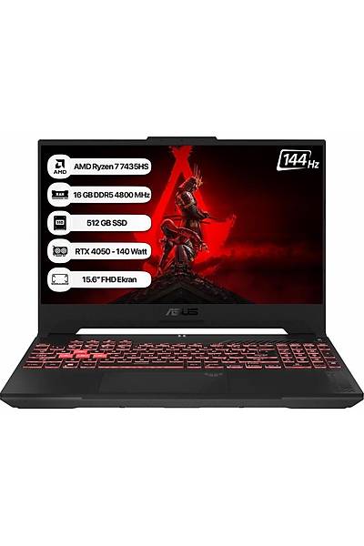 ASUS TUF GAMING FA507NUR-LP036 RYZEN 7 7435HS 16GB/512  RTX4050 TR KLAVYE