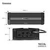 Recoil AMP-650.4 Marin Su Ge�irmez 4 Kanal Amplifikat�r | 4x105W RMS | ATV-UTV-Moto | SPLHIFI