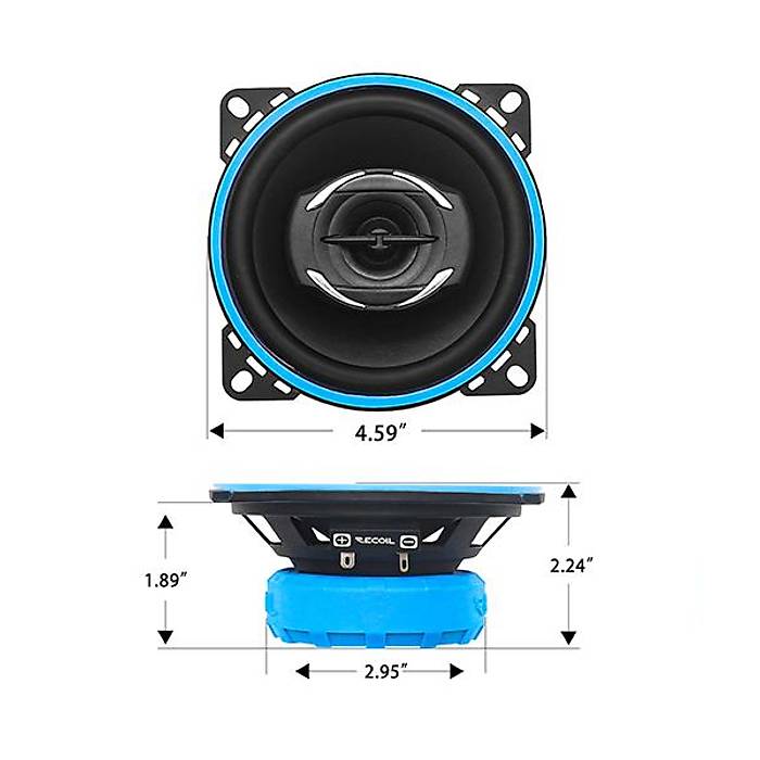Recoil Echo RCX-4 10 cm 2 Yollu Koaksiyel Hoparl�r | 50W RMS / 100W Peak | SPLHIFI