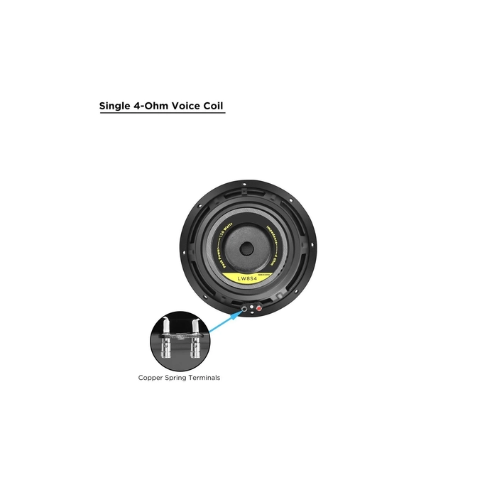Recoil Level 3 LW-8S4 20 cm Subwoofer | 80W RMS / 160W Peak | 4 Ohm | SPLHIFI