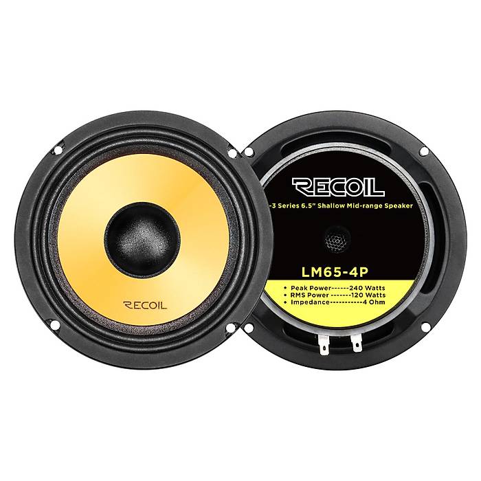 Recoil Level 3 LM-65-4P 16.5 cm Pro Audio Midrange | 120W RMS / 240W Peak | SPLHIFI