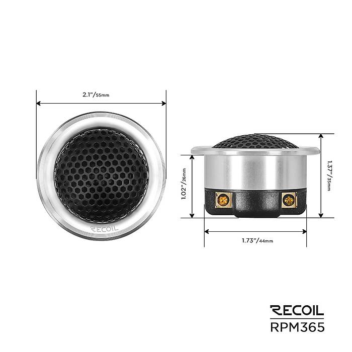 Recoil EchoPro Premium RPM-365 3 Yollu Komponent Tak�m� | 80W RMS / 160W Peak | SPLHIFI