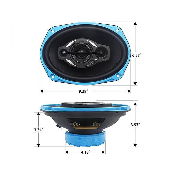 Recoil RCX-694 6x9 in� 3 Yollu Oval Hoparl�r | 70W RMS / 140W Peak | SPLHIFI