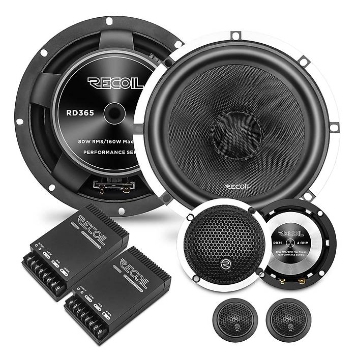 Recoil Echopro RD-365 16.5 cm 3 Yollu Komponent Tak�m� | 80W RMS / 160W Peak | SPLHIFI