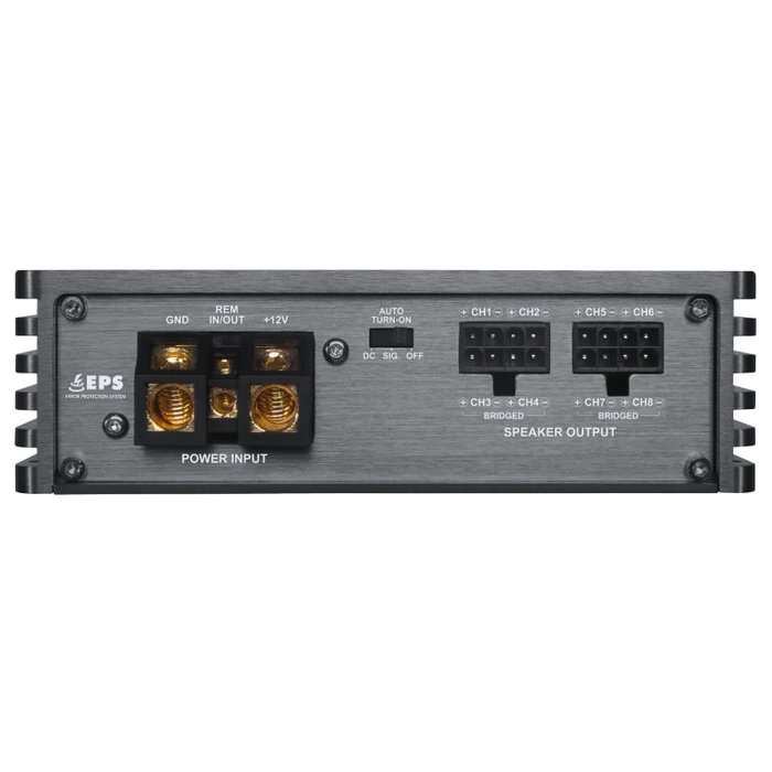Musway EIGHT 100 8 Kanal Snf D Amfi | 13.8 V: 8100 W / 8180 W  Kpr 4360 W | 14.4 V: 8110 W / 8195 W  Kpr 4390 W | High-Level + RCA | SPLHIFI