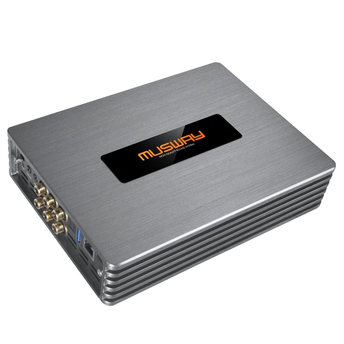 Musway M4+ DSPli 4 Kanal Amfi + 8 Kanal DSP | Soket Sokete Montaj, Uzaktan DSP Ayar | SPLHIFI