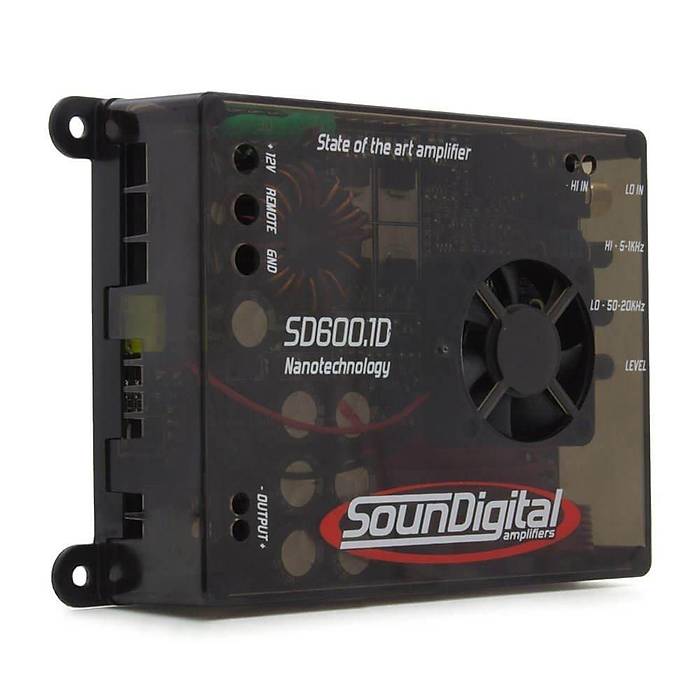 Sound Digital SD-600.1d1 EVO Mono Blok Full Range Amplifikat�r | 1 Ohm 700W RMS | SPLHIFI