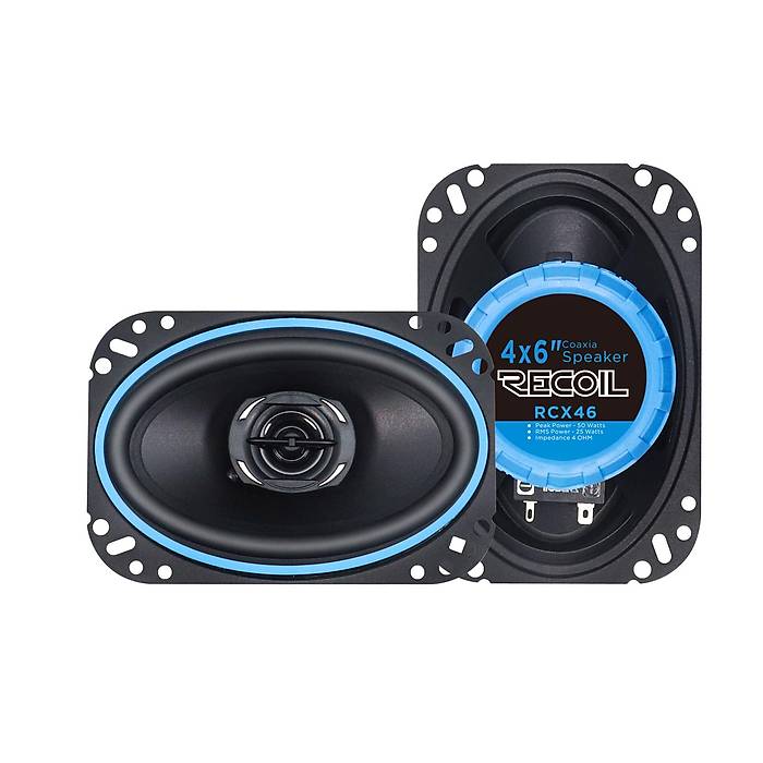 Recoil Echo RCX-46 4x6 in� 2 Yollu Koaksiyel Hoparl�r | 50W RMS / 100W Peak | SPLHIFI