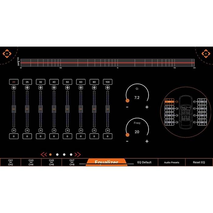 Powerbass PBX-DSP8 8 Kanal 32-Bit Ses Sistemi DSP lemcisi | SPLHIFI